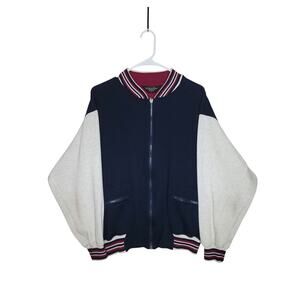 80s Vintage Christian Dior zip up athletic  track jacket sz M